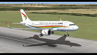 AIRBUS A319 NEO POUSO EM HOTAN CHINA [upl. by Hewes364]