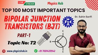 Lec72  Bipolar Junction Transistor BJT  CSIRNET 2024 December and GATE 2025 Physics [upl. by Kurr]