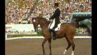 Reiner klimke amp Ahlerich  Los Angeles Olympic dressage [upl. by Enilrem628]