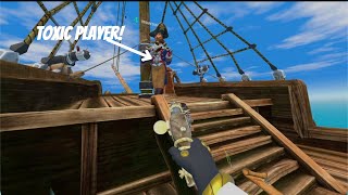 Soloing a toxic 4 player galleon in Sail vr [upl. by Enreval]