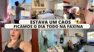 COMO FAÇO FAXINA PESADA NA CASA TODA ESTAVA PRECISANDO FICAMOS O DIA TODO  CASA FICOU IMPECÁVEL [upl. by Jessalin]