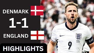 Denmark 11 England  ALL GOALS amp HIGHLIGHTS  UEFA Euro 2024 [upl. by Ahsyia726]