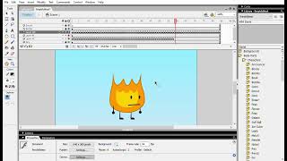 Macromedia flash 8 professional BFDI Firey test [upl. by Wisnicki234]