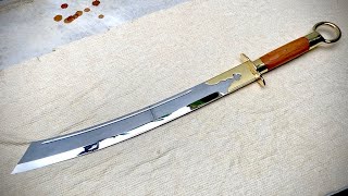 How l made a sword from an old spring [upl. by Weingartner607]