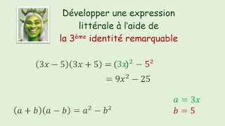 Développer à laide de la 3ème identité remarquable [upl. by Chon]