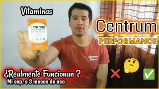 Vitaminas Centrum Performance ¿Realmente funcionan Mi experiencia a 3 meses de uso [upl. by Notyalk]