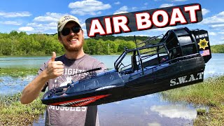 CRAZY RC AIR BOAT  Pro Boat Aerotrooper 25quot Brushless RC Boat  TheRcSaylors [upl. by Edda]