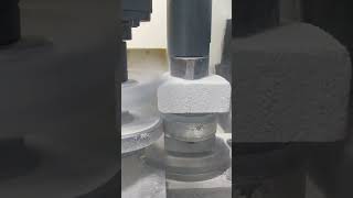 Polishing process of stone bricks with milling cutter [upl. by Cerys487]