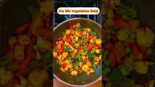 Mix Vegetable Dry Curry Vegan and glutenfree shorts [upl. by Enelram]