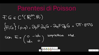 Parentesi di Poisson  Applicazioni [upl. by Spillihp]