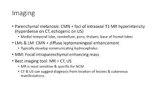 Neurocutaneous Melanosis Imaging [upl. by Jacoby]