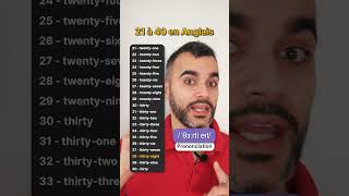 21 à 40 en Anglais  Prononciation [upl. by Enom]