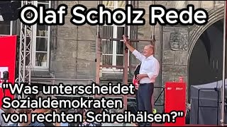 Olaf Scholz Rede  Wahlkampf Chemnitz 30082024 [upl. by Anelac]