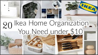 20 Ikea Home Organization Ideas  Affordable Organization You Need 2021 [upl. by Beaston681]