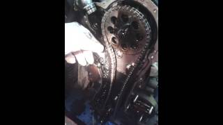 Opel Corsa 1 3CDTI Timing chain Before it was changed [upl. by Charmane]