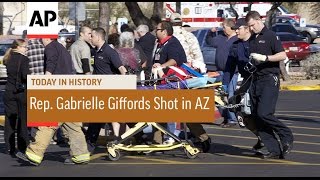 Rep Gabrielle Giffords Shot in Arizona  2011  Today in History  8 Jan 17 [upl. by Lundell]