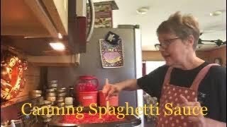 Canning Homemade Spaghetti Sauce [upl. by Ahsaele]