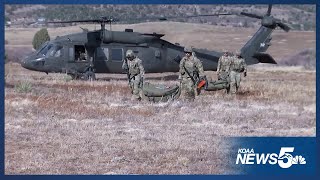 Fort Carson soldiers take part in downed aircraft recovery training Thursday [upl. by Annahgiel855]