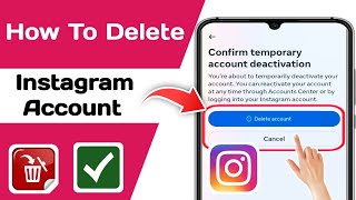 How To Delete Instagram Account Permanently 2024 New [upl. by Ciri]