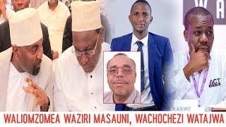 Sakata la kuzomewa Waziri Masauni Msibani lazua gumzo Mwanaharakati atapika Nyongo [upl. by Sapphira]