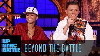 Zendaya amp Tom Holland Go Beyond the Battle  Lip Sync Battle [upl. by Annanhoj]