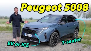 allnew Peugeot 5008 driving REVIEW 7seater with e5008 EV [upl. by Bortman]