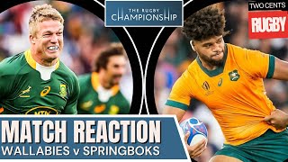 Wallabies vs Springboks Game 1 Review  Rugby Championship 2024 [upl. by Laurent573]