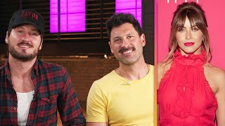 Val and Maksim Chmerkovskiy REACT to Julianne Hough Becoming DWTS CoHost Exclusive [upl. by Gerianne]