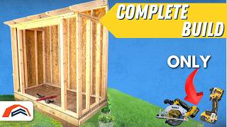 Fast And Easy Shed That Fit Any Home  4x8 LeanTo Shed [upl. by Einomrah]