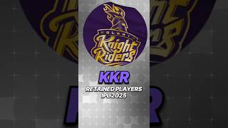 KKR retained players  IPL 2025 [upl. by Aistek]