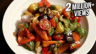 Roasted Vegetable Salad Recipe  Quick amp Easy Baked Veg Salad  Ruchis Kitchen [upl. by Hachmann492]