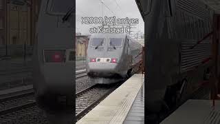 X2000 X2 arrives at Karlstad C [upl. by Philipa]