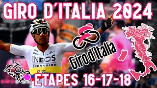 GIRO DITALIA 2024 sur Tour de France 2023  Etapes 161718 Bardet légendaire [upl. by Martinson675]