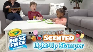 NEW Crayola Color Wonder Scented Light Up Stamper  Crayola Product Demo [upl. by Neltiac139]