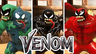 Venom Trilogy  Every Character Powers and Abilties in LEGO Video Game [upl. by Sumerlin737]