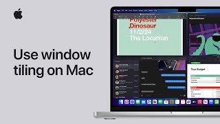 How to use window tiling on Mac  Apple Support [upl. by Nirehtak]