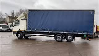 DAF CF75 310 6x2 Sleeper Cab Curtainsider Manual FG12 BRZ  Law Trucks [upl. by Nosned]