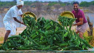 BITTER GOURD RECIPE  Spicy Bitter Gourd  Karela Recipe  Karela Fry  Recipe Grandpa Kitchen [upl. by Yttig]