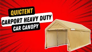 Quictent 10x20’ Carport Heavy Duty Car Canopy Review [upl. by Ahsiema]