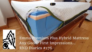 Emma Premium Plus Hybrid Mattress Any Good First Impressions RND Diaries 176 [upl. by Sexton]