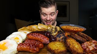 ASMR Deutsch Full English Breakfast Mukbang ASMR  Dave Kay ASMR with subtitles [upl. by Marti561]