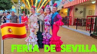 The Seville Fair 🇪🇸  Feria de Abril de Sevilla  The last night [upl. by Dorey]