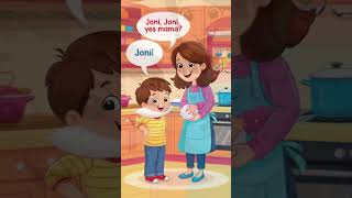 kidoospecial Joni Joni Yes Mama Song  Fun Nursery Rhyme for Kids  Sing Along amp Learn [upl. by Nwadrebma624]