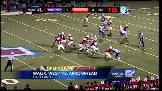 Op Football Waukesha West vs Arrowhead [upl. by Marlen]