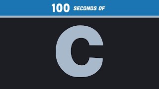 C in 100 Seconds [upl. by Ahseek]