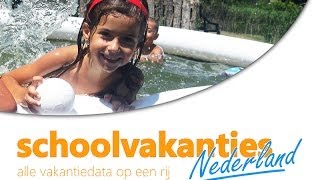 Schoolvakanties 2016  Schoolvakanties Nederland [upl. by Eileme]