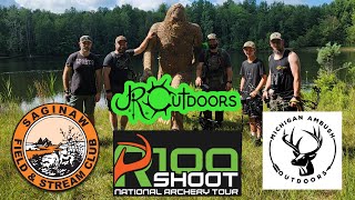 R100 Saginaw Michigan  3D archery shoot [upl. by Grimbly]