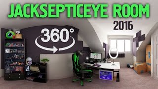 Jacksepticeye Setup Tour 360 Room Tour 360 [upl. by Akinuahs]