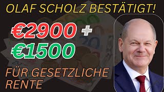 Erhöhung der deutschen Renten erklärt 2900 € monatlich  1500 € Extra für gesetzliche Renten [upl. by Alvord]