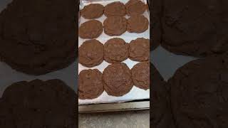 Chocolatey Chocolate Chip Cookies food foodie christmas shorts ytshorts youtubeshorts video [upl. by Adnawat]